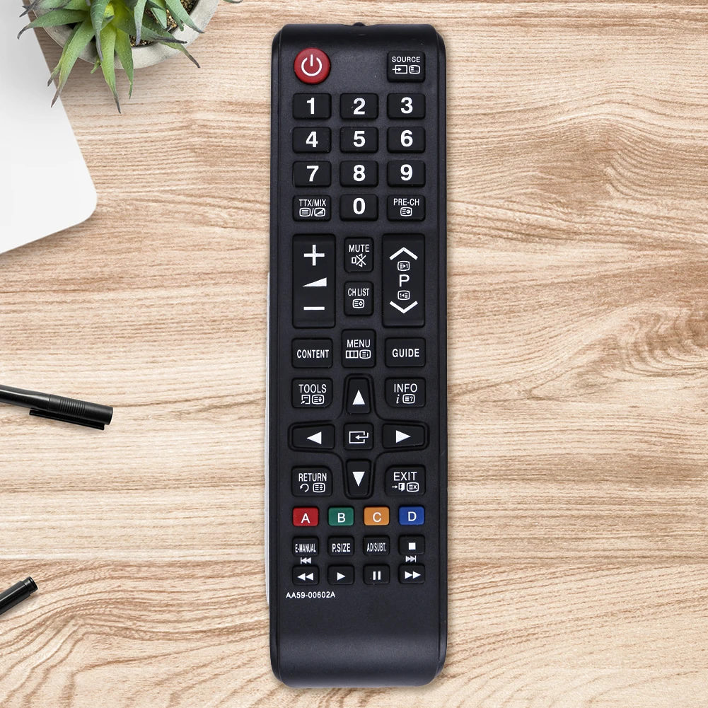 Portable Television Remote Control Battery Powered Smart TV Controller Replacement Parts Accessories for Samsung AA59-00602A