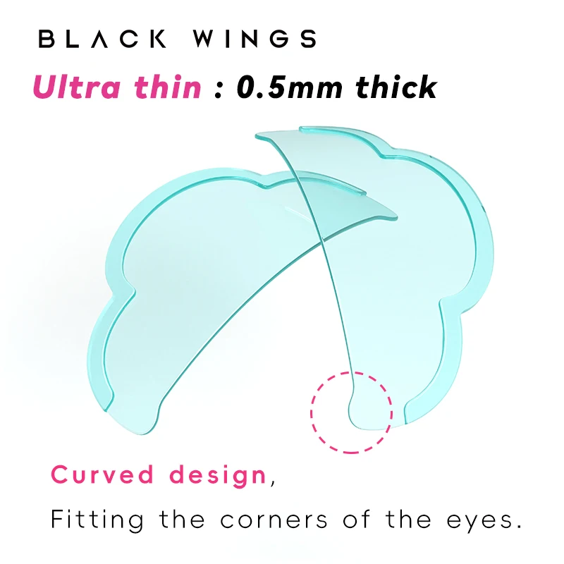BLACKIWNGS 1PC 실리콘 래쉬 펌 패드 부드럽게 리프팅하는 속눈썹 로드 쉴드 셀프 접착식 속눈썹 컬러 액세서리 메이크업 도구