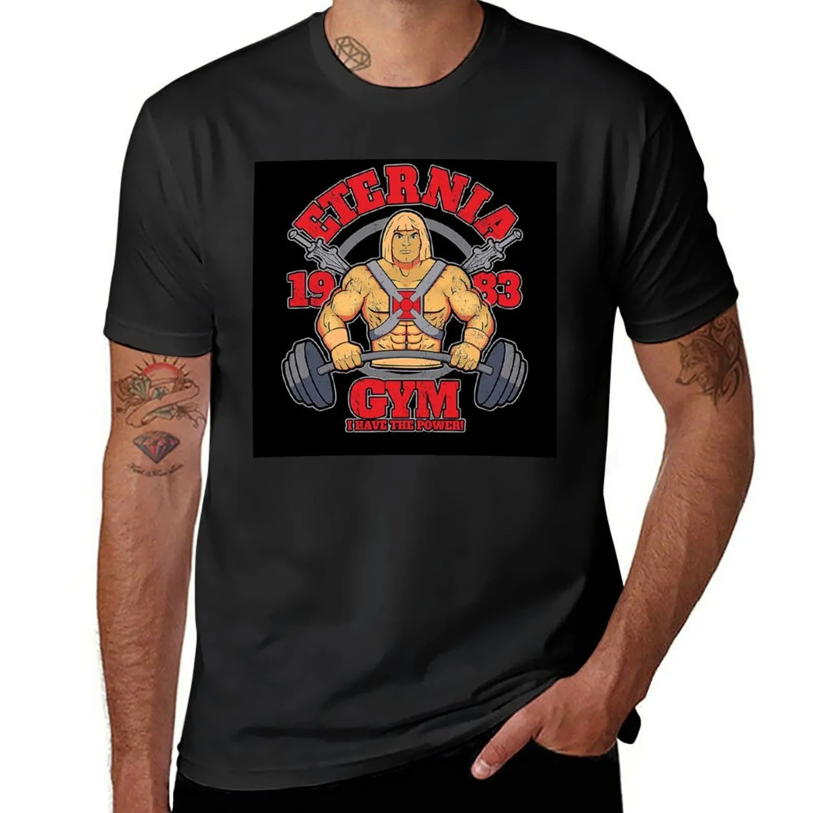 

New He-Man Eternia T-Shirt tees shirts graphic tees Men's cotton t-shirt