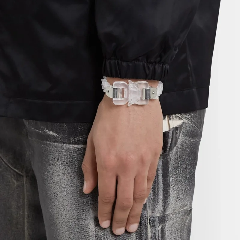 アクセサリー 1017 ALYX 9SM Transparent Chain Bracelet 1017 ALYX 9SM - Silver-Tone and Transparent Chain Bracelet