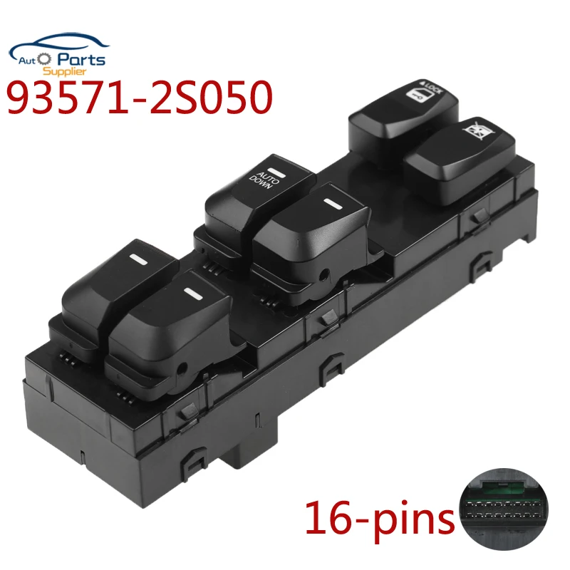New 935712s050 Front Left Electric Power Window Switch For Hyundai