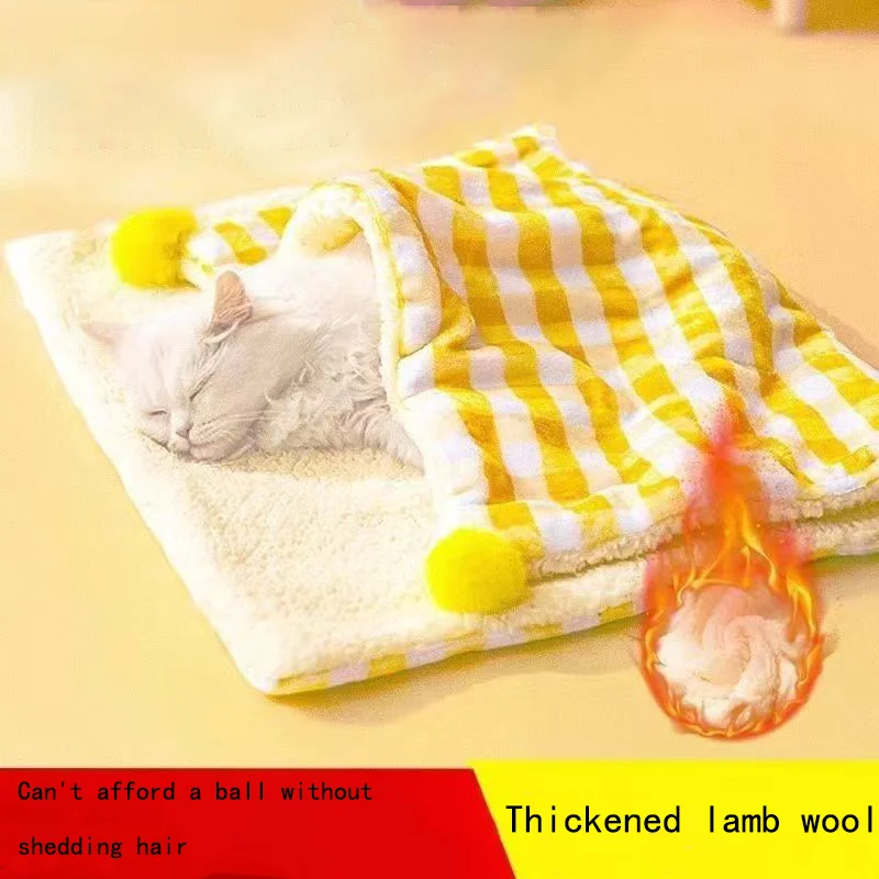 

Cat Blanket Cat Mat Autumn and Winter Pet Blanket Thickened Warm Nest Mat Cat Comforter Sleeping Mat Mat for All Seasons