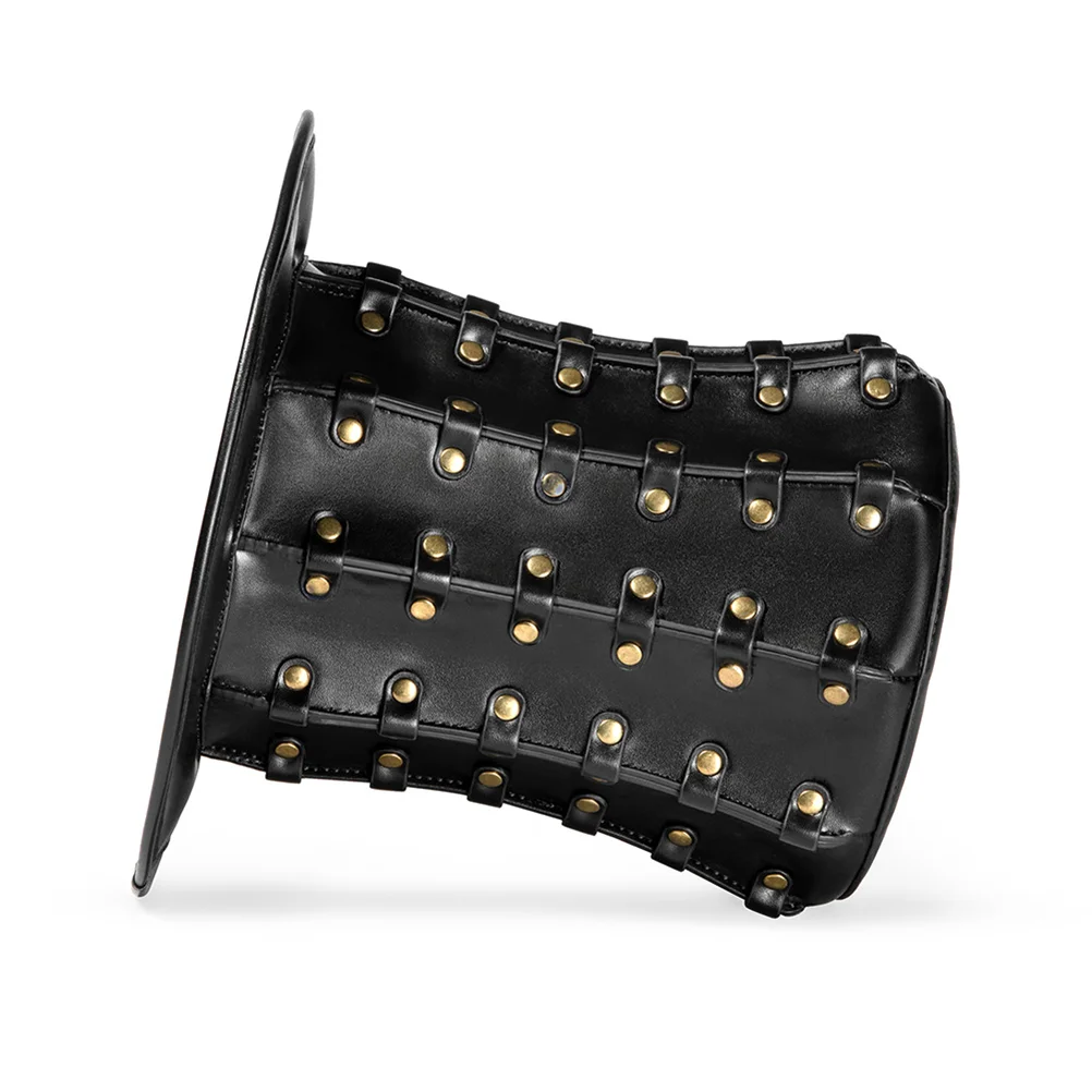 

Punk Style Halloween Hat Rivet High Headdress Cover up Props Gentleman Hat Party Supplies