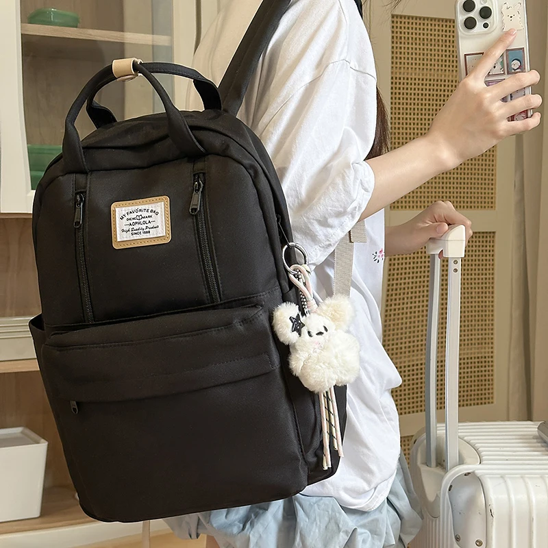 Zaino da donna Viaggio quotidiano Donna Multi-tasca Casual Donna Uomo Borsa da viaggio Zaino per ragazza adolescente Zaino per laptop - immagine 6