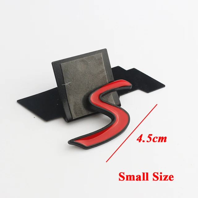 3D Metal Letters Car Front Grill Badge Sticker Mini Cooper S Emblem