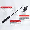 2 in 1 Garden Weeder Tools 4 Teeth Rake Manual Weed Grass Rooting Shovel Manganese Steel Loosening Soil Digging Garden Hand Tool 4