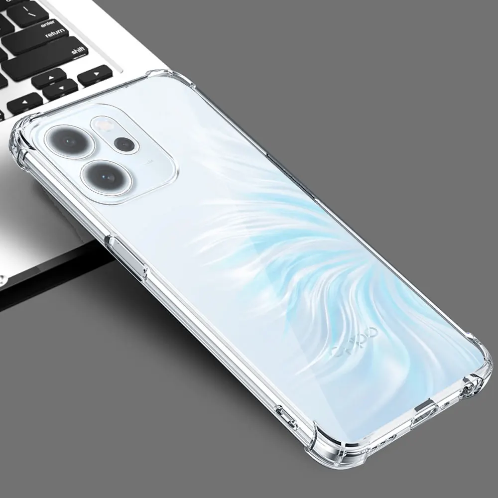 Silicone Soft Transparent Shockproof Phone Case with Airbag Protection