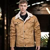 Men's  Artificial Fur Collar Jacket,PU Leather Vintage Steam Pocket Punk Gothic Retro Coat 2