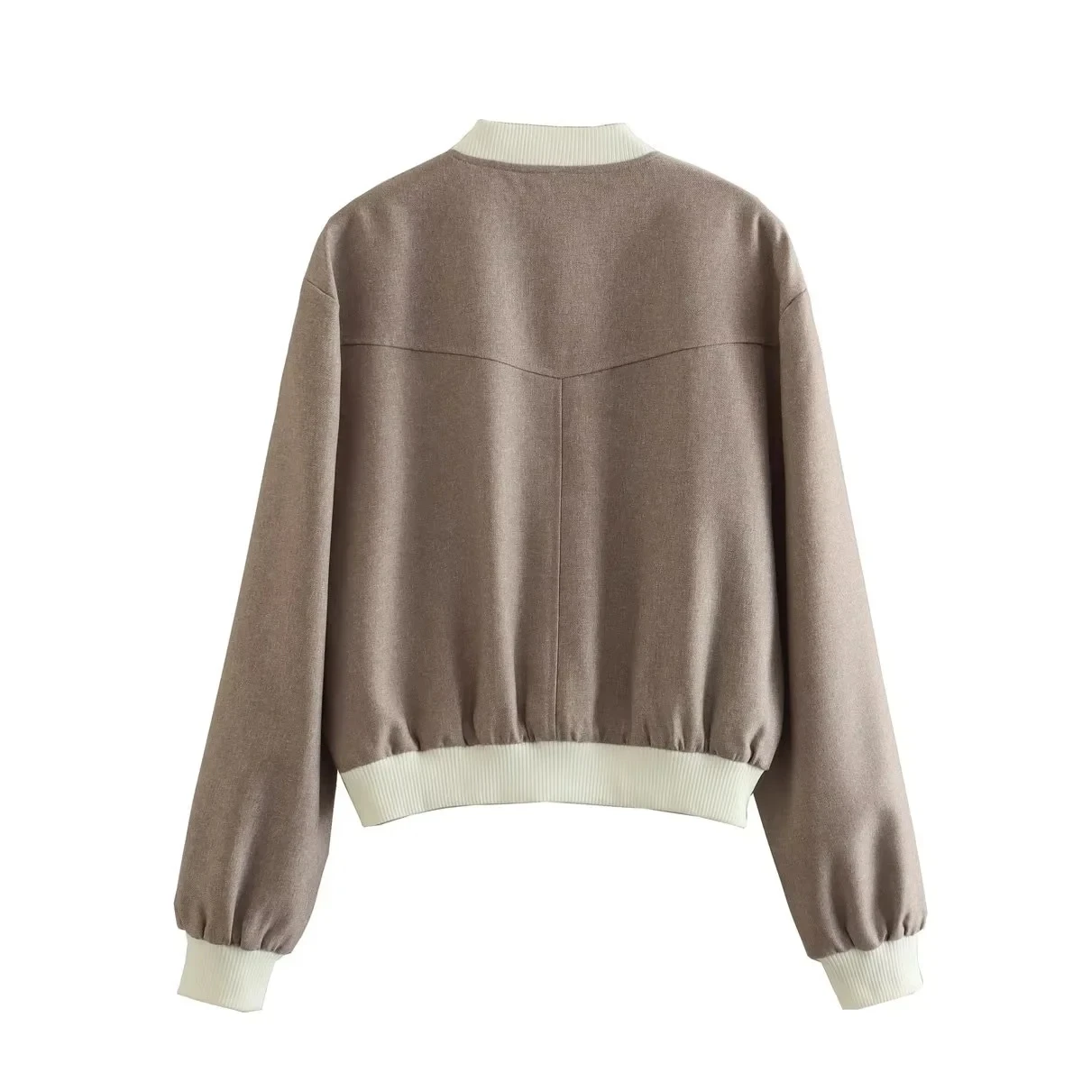 Women's Bombers Jackets Coat Khali Short Outwear Long Sleeve Vintage Vested Female Kurtki Casual Loose Korean zaaztrafins Jacket