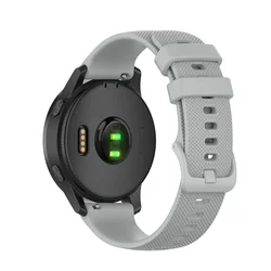 Premium Silicone Wrist Strap for Smart Watches - Adjustable and Durable Band Bracelet (Gray)