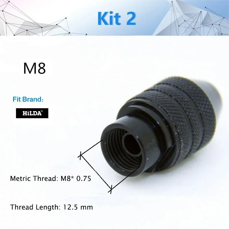 Drill chuck accessory 1 pcs M8/M7 Mini Drill Chuck Accessory for Dremel Rotary Tool and Grinder Faster Bit Swaps Accessoy