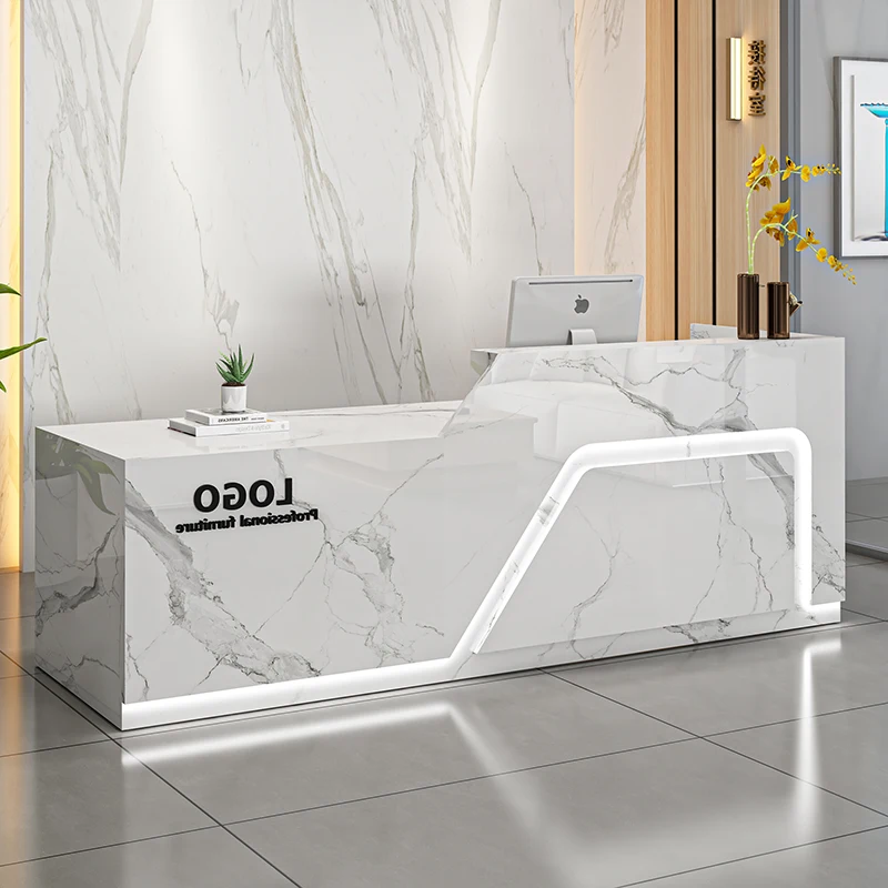 Beauty Salon Barber Reception Desks Store Bar Counter Cashier Counter Desk Commercial Furniture
