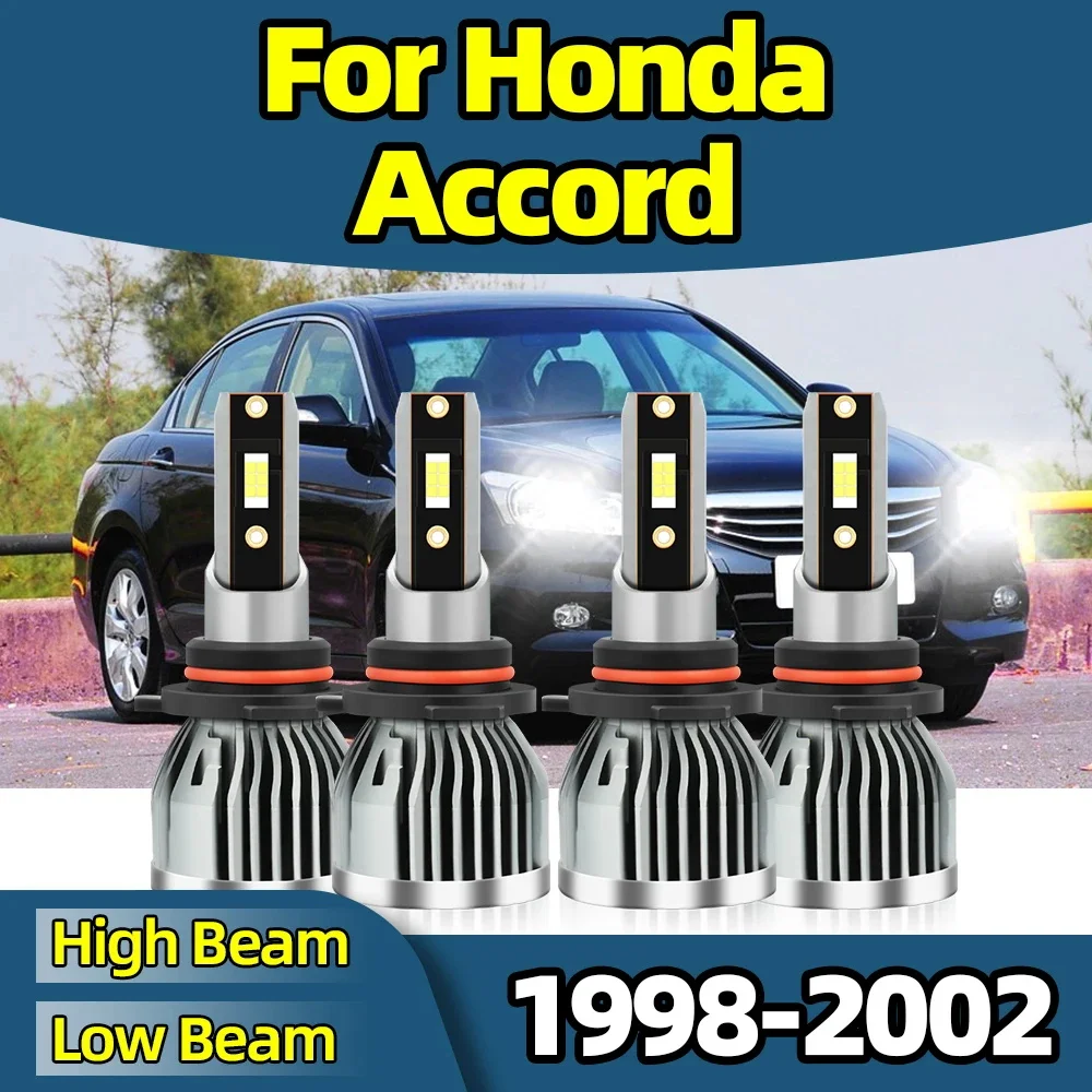 Roadsun LED 헤드라이트 전구, 자동차 램프, 6500K 26000LM 9005 9006, 하이 로우 빔, 긴 수명, 혼다 어코드 1998 1999 2000-2002