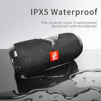 Portable Bluetooth Speaker, Wireless TWS Pairing IPX5Waterproof 1200mAh Battery TF FM Radio with Stereo Bass for Outdoor Use 3