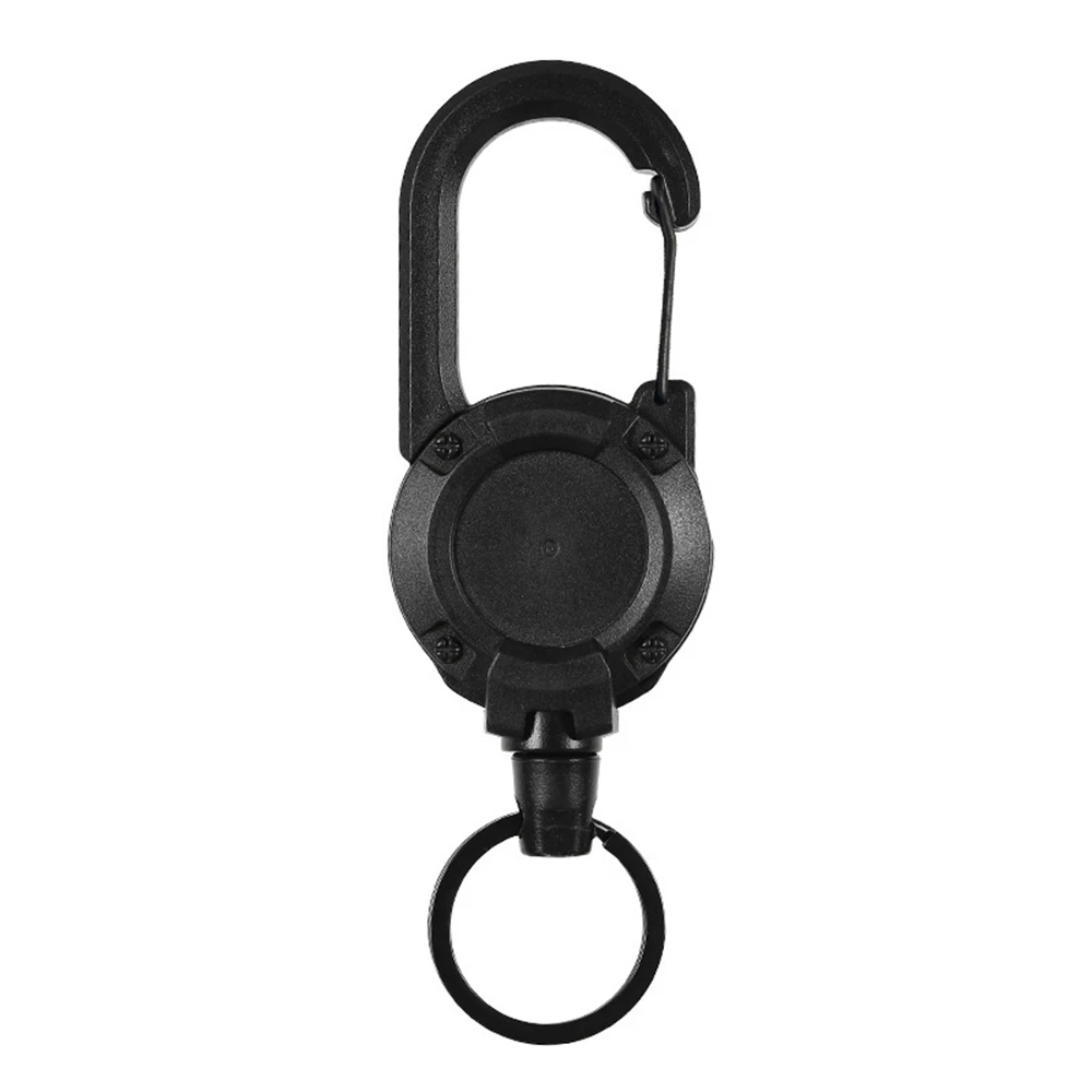 NEW Heavy Duty Retractable Pull Badges ID Reel Carabiner Key Chain Buckle Key Holder Outdoor Keychain Holds Multiple Tools