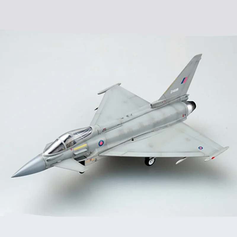 

Diecast 1:72 Scale British Air Force EF-2000A Fighter Original Finished Plastic Airplane Model Simulation Static Collectible Toy