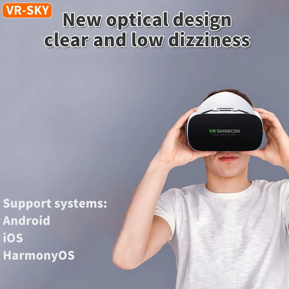 G19 Reality 3D VR Shinecon Google Cardboard Headset Virtual Glasses For Ios Android Smartphone_voghion.com