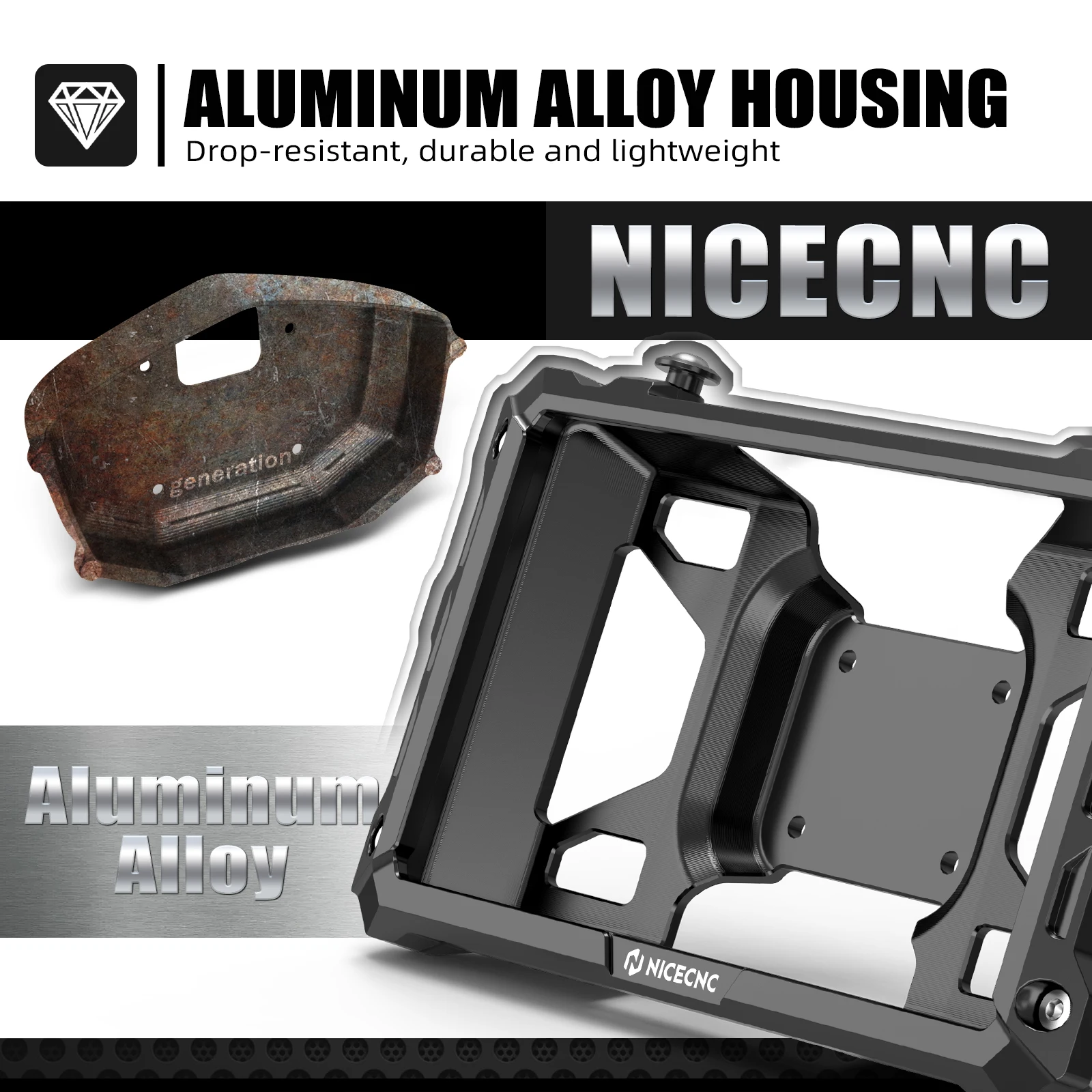 NICECNC Für Garmin Zumo XT2 6 "Schutzhülle Einstellbare Sonnenblende Kit Für BMW R1300GS R1250GS R1200GS ADV Abenteuer R 1250 GS – Detail 8