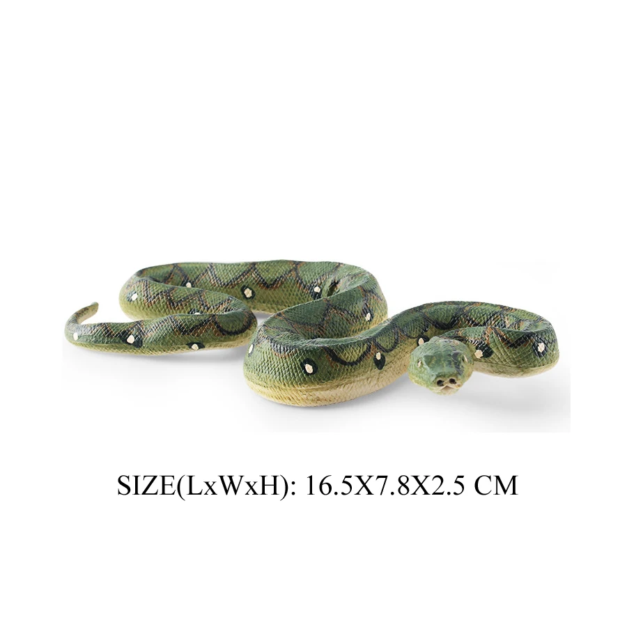 Realistische Wild Cobra Klapperschlange Python Cobra Schlange Boa Constrictor Coralsnake Wild Life Tiermodell Figuren Party Favor Dekor – Detail 17
