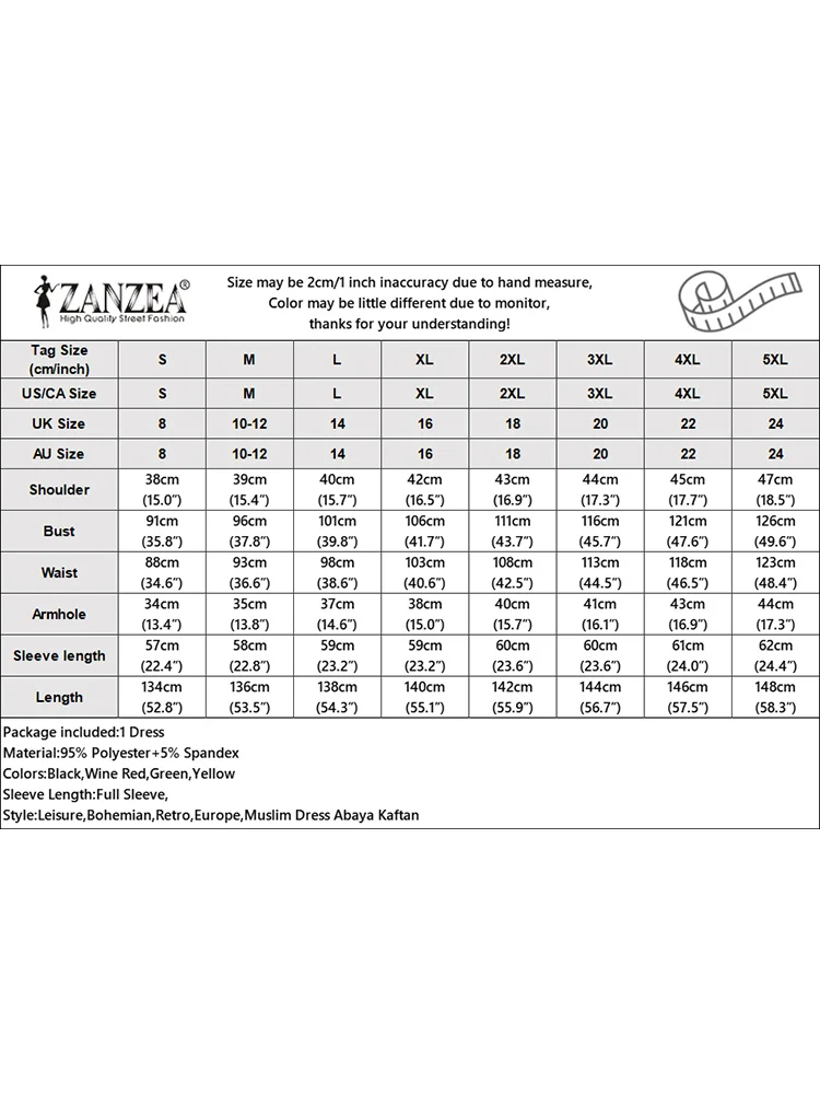 Elegant Fashion Autumn Maxi Dresses ZANZEA Women 2025 Long Sleeve Solid Sundress IsIamic Robe Muslim Abaya Dress A Line Vestidos - Image 6