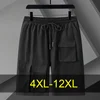Summer Cargo Shorts Men 12XL Plus Size Shorts Fashion Casual Short Pants Male Summer Elastic Waist Shorts Big Size 12XL 1