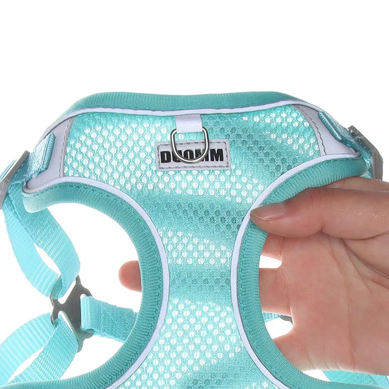 Reflective Dog Harness And Leash Set For Small And Medium Dogs_voghion.com