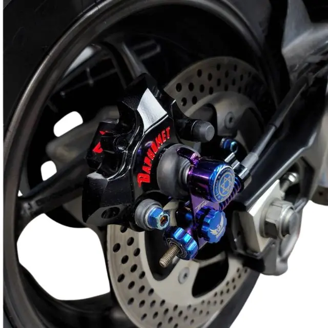 Modeer Adattatore Pinze Freno Per Yamaha Tmax 530/560 | In Alluminio CNC Anodizzato | Nero/Blu/Oro/Grigio - Foto 7