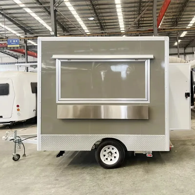 Mini Food Truck Trailer Fast Food Carts Food Truck with Full Kitchen 2