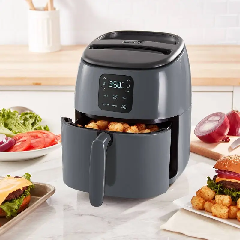 Compact and Versatile: 2.6qt Digital Nonstick Air Fryer oil free health fryer cooker multifunction air fryer with smart led digital screen and nonstick frying pot