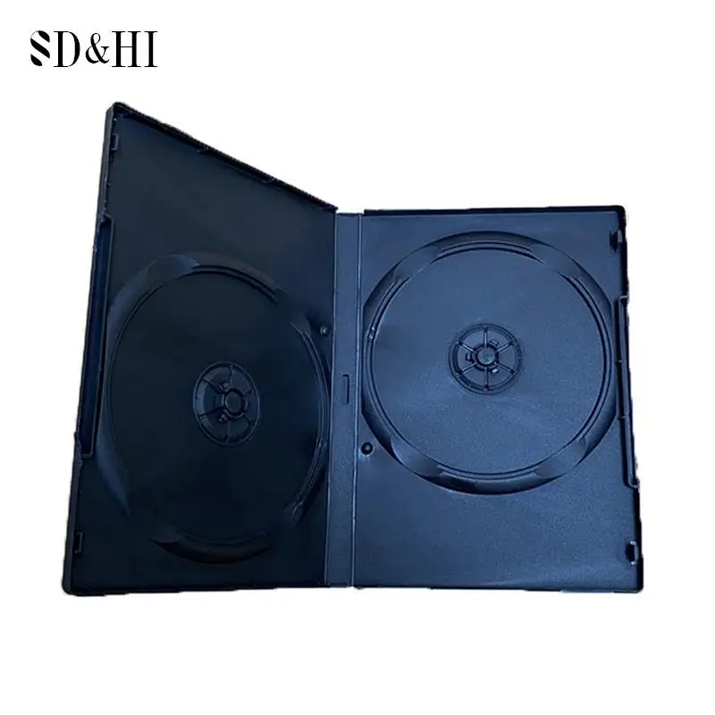 Two-piece CD Case DVD Plastic Case CD Storage Box Disk Box DVD For Disc Organizer Homeuse Storage 14cm