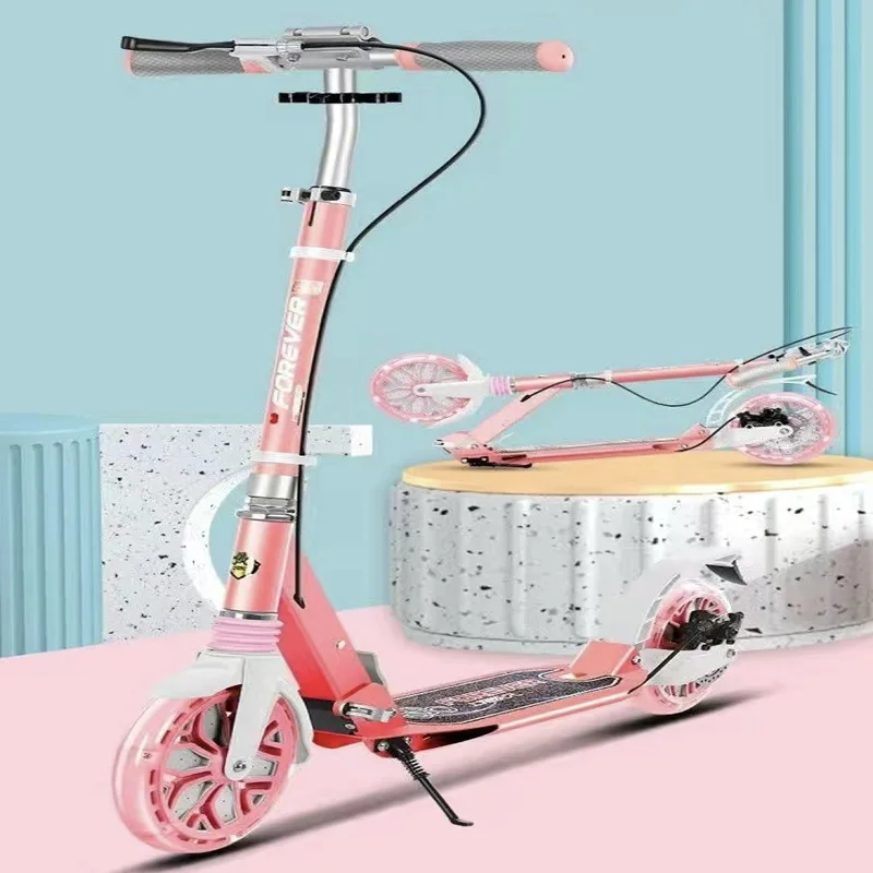 Motion Foldable Scooter Aluminum Alloy Material Suitable Children Adolescents Lightweight Durable Easy Sliding TULX