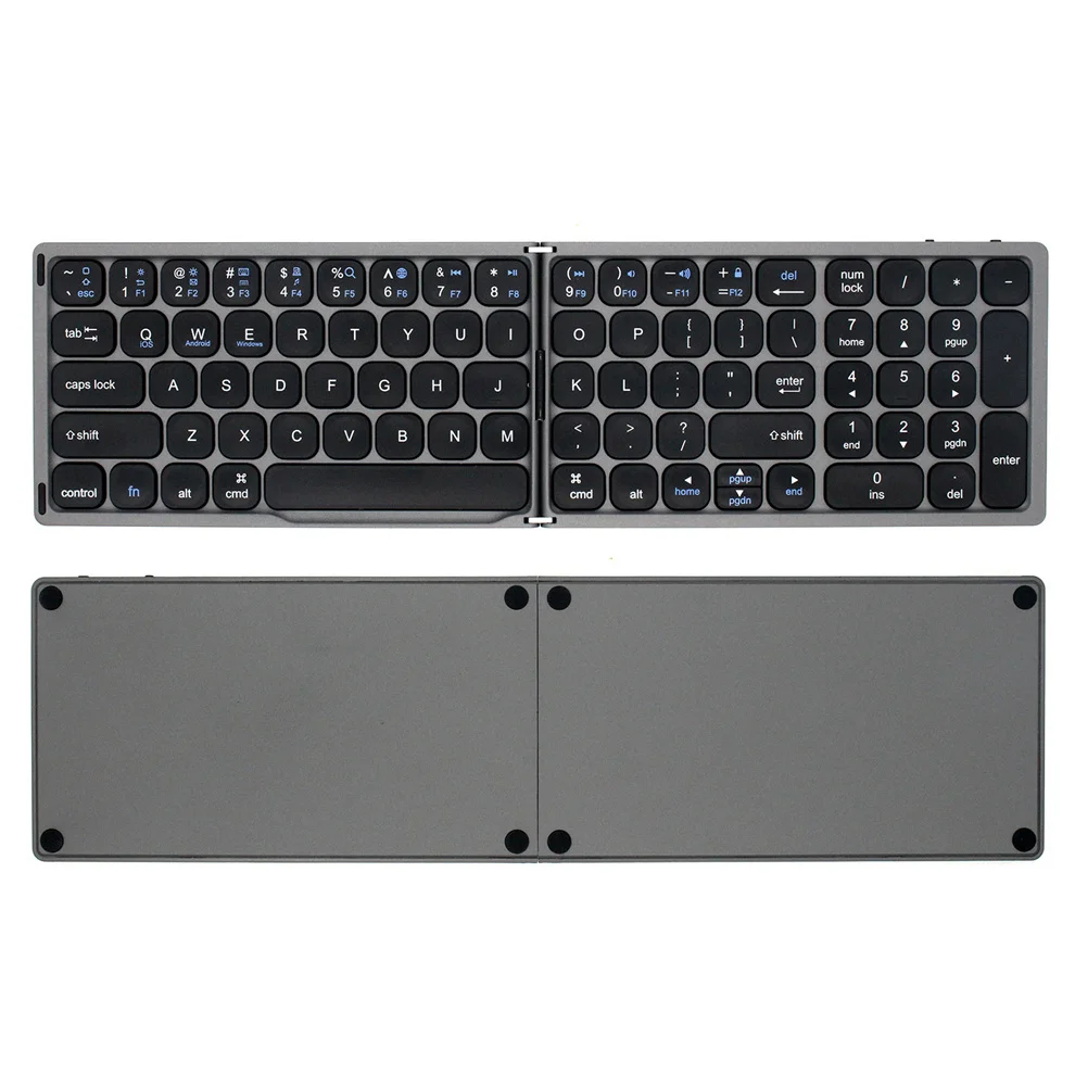 Missgoal-teclado sem Fio Dobrável Recarregável com Bluetooth Tamanho Grande para Telefone e Tablet - Imagem 6