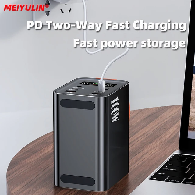 100W Portable Power Bank Large Capacity 60000mAh USB C PD Fast Charging External Battery Powerbank For iPhone 15 Samsung Laptop 6