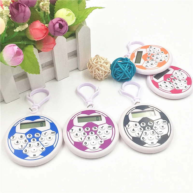 

Plastic Mini Calculator Special Calculator for Student Exams, Football Keychain Portable Calculator, Cute Math Calculator
