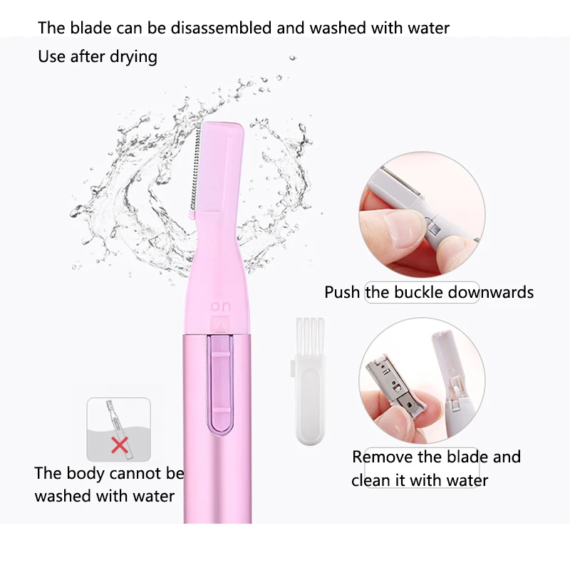 New Electric Eyebrow Trimmer Mini Shaver Hair Remover Facial Shaver Hair Remover Facial And Neck Blur Lips Body Arms And Legs