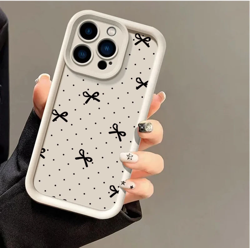 Cartoon Pink Bowknot Soft Case - Cute and Stylish Protective Cover