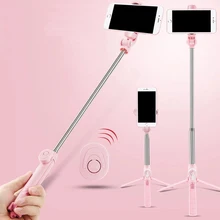 

Wireless Bluetooth Selfie Stick Tripod With Remote Control for iPhone Huawei Samsung Android Mobile Monopod Selfie Stick Shutter
