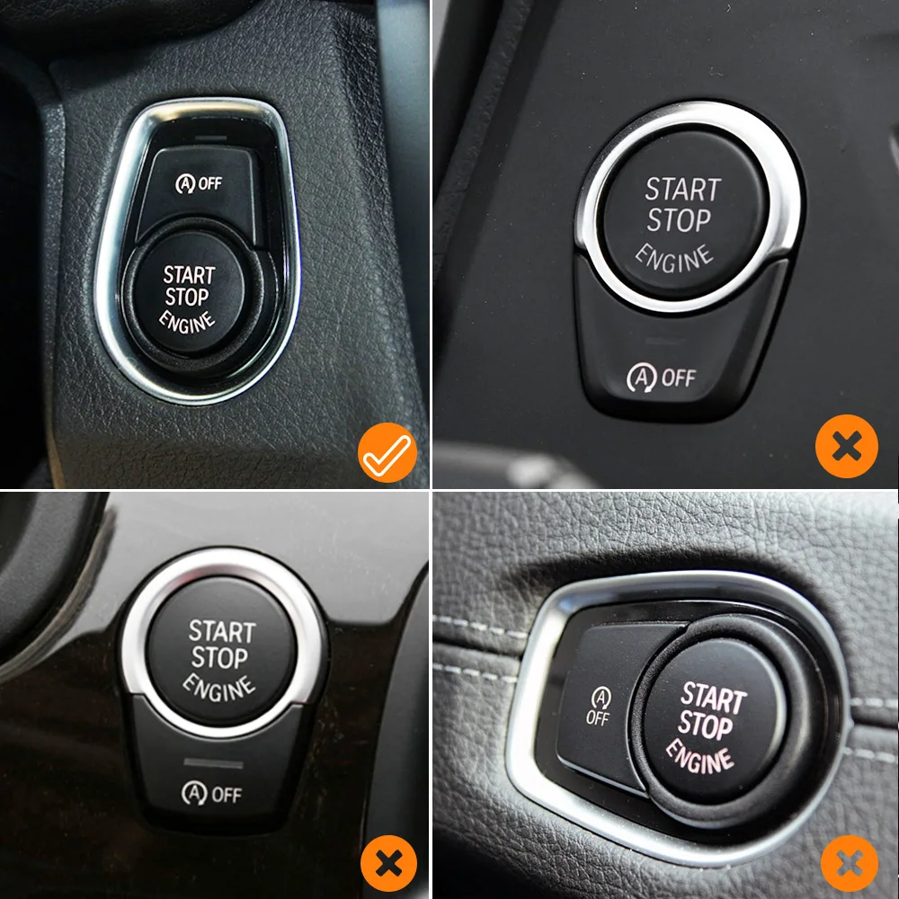 Car Start Stop Button Cover Engine Ignition Start Stop OFF Switch Button Cover For BMW 1 2 3 4 Series F20 F21 F22 F23 F87 F30 F31 F34 F32 F33 F36 F82 F83