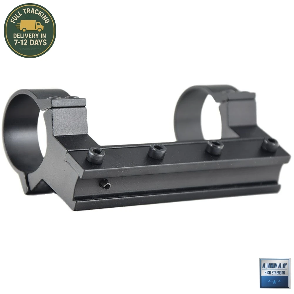Shooin Optics Mount Ring 25.4mm 30mm Tube 11mm Dovetail 20mm Weaver Base