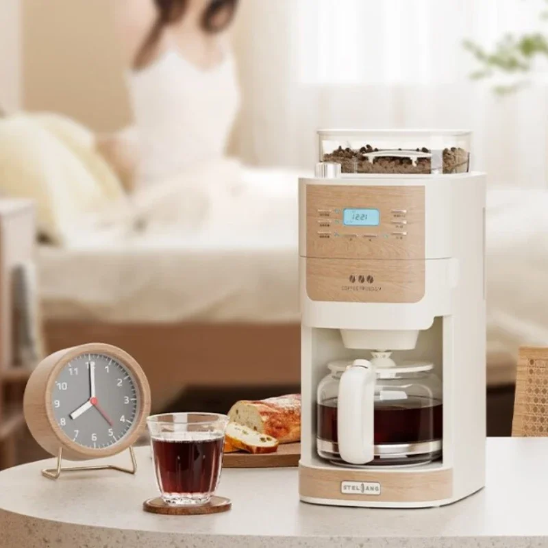 Integrated Bean Grinding American Coffee Machine Small Household Drip Coffee Machine Portable Coffee Machine Timer Function 3