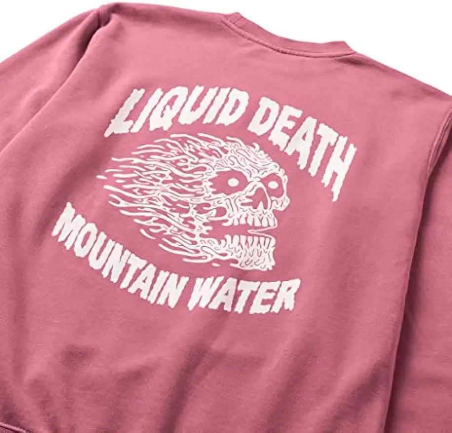 

Свитшот Liquid Death Instant Death, Винтажный Розовый
