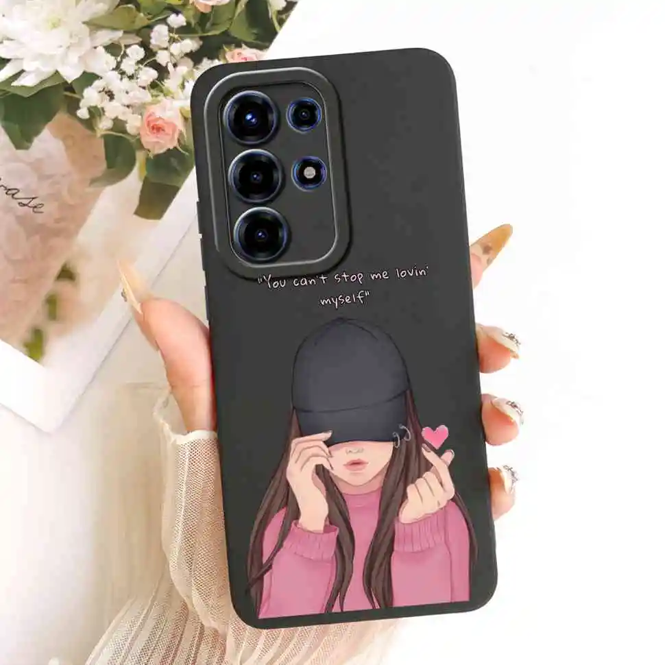 Floral Silicone Soft Shockproof Back Cover Case