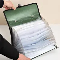 1 Pcs A4 Organ Bag Multi-layer Folder Large-capacity Portable Office Document Bags Desk Organizador Storage Data File Briefcase 5
