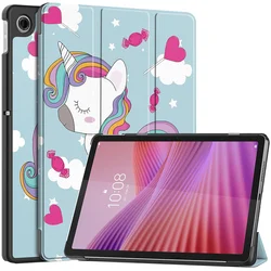 Cute Painted Smart Leather Protective Cover for Lenovo Tab 10.1 2025 (DJS)