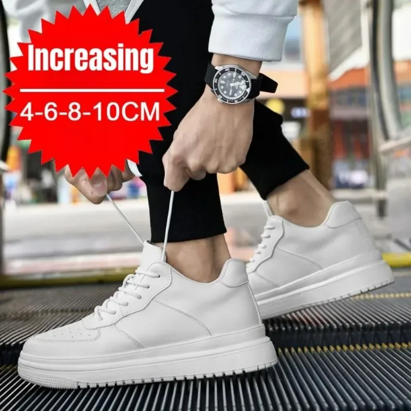 Zapatos De Vestir Para Hombre Con Aumento De Altura 3 Cm - Cuero Genuino, Estilo Brogue/Derby, Suela Antideslizante