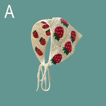 عصابة رأس مثلثة مجوفة مصنوعة يدويًا من الكروشيه 12