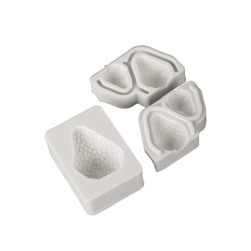 3Pcs Strawberry Shape Chocolate DIY Sugar Craft Pastry Making Candy Clay Kitchen Silicone Mold Cake Decorative Home Supplies