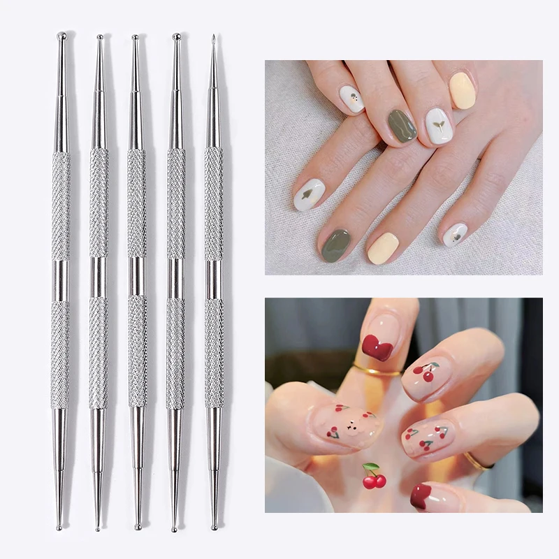 Nail Dotting Tool for Mandala Painting Rhinestone Picker Nail Art Pen Dots Tools Rhinestones Applicator Pointer for Decoration nail art tools nail art pen nail art picking tools rhinestone picker pen rhinestone picking tool