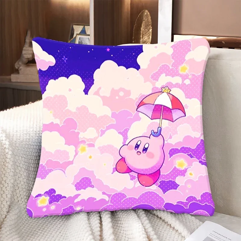 

Cute Kirbi Pillow Covers Decorative Pillows for Sofa Printing Cushion Cover 45*45 Cushions Pillowcase Cases Home