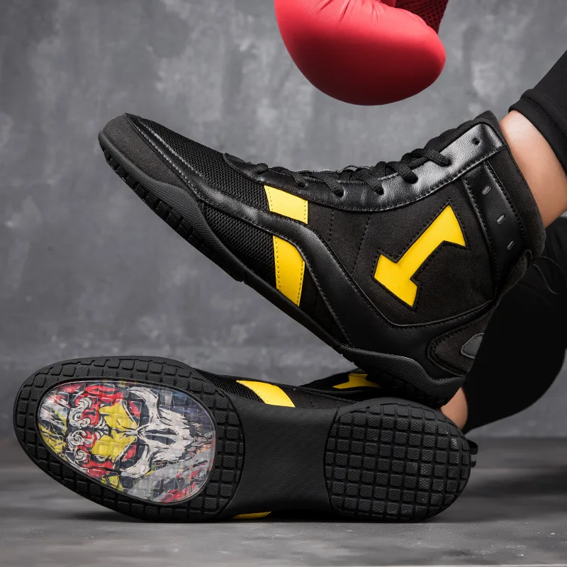 professional-unisex-boxing-shoes-breathable-wear-resistant-non-slip-wrestling-shoes-fighting-sneakers-gym-training-footwear